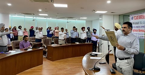 Promoting Vigilance and Integrity Punjab Vigilance Bureau Took Pledge on Vigilance Awareness Week