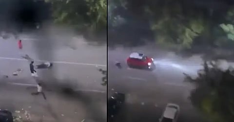 Speeding Maruti Swift rams family including 8-year-old girl celebrating Diwali in Noida Sector 119; Watch