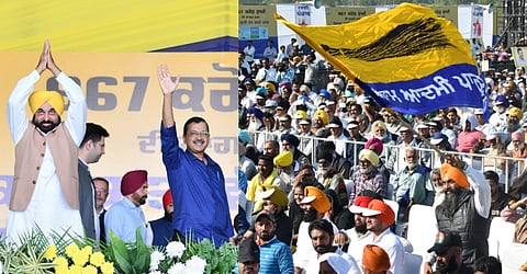 CM Bhagwant Mann and Delhi CM Arvind Kejriwal herald a new era of unprecedented development, 'Vikas Kranti,' in the state