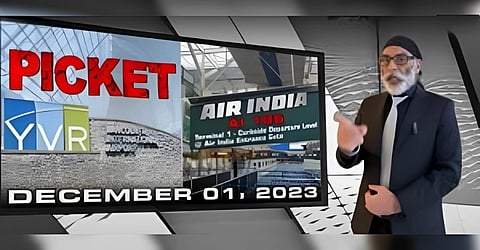 Pannun gives call to 'picket' outbound Air India flights in Canada on Dec 1