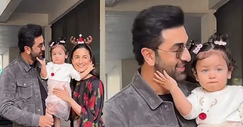 Ranbir Kapoor-Alia Bhatt's daughter Raha makes first public appearance; Fans in love with her eyes