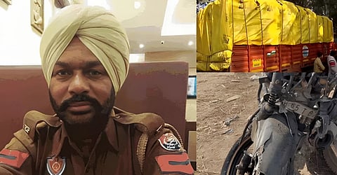 Two policemen killed by speeding truck driver at a checkpoint in Mohali