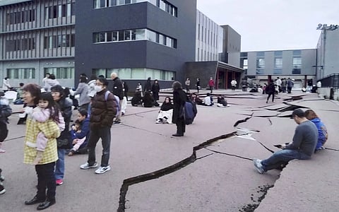 Japan Earthquake: Deadly quake destroys roads in Uchinada, Video viral