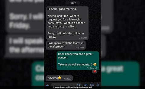 Employee asks for 'Late-Night Party Leave', employers reply goes vira