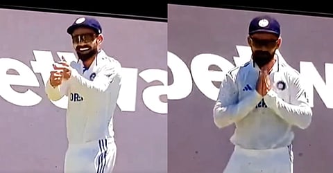 Virat Kohli welcomes Keshav Maharaj with folded hands on 'Ram Siya Ram song'; Video Viral