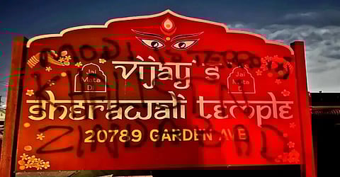 3 Hindu temples in California targeted in quick succession
