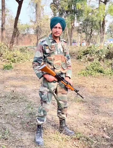 Cm expresses profound grief and sorrow over martyrdom of jawan Gurpreet Singh