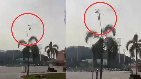Malaysia helicopter crash video: Two Navy choppers collide mid-air during Royal Malaysian Navy parade rehearsa