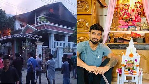 Fact Check Litton Das House, fact Check Litton Das House Burning, Litton Das Bangladesh House Burning, Mashrafe Mortaza, Mashrafe Mortaza Narail House, Mashrafe Mortaza Narail House Burning Video