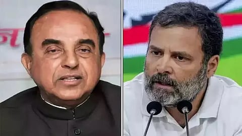 Subramanian Swamy files PIL in Delhi HC seeking cancellation of Rahul Gandhi's citizenship
