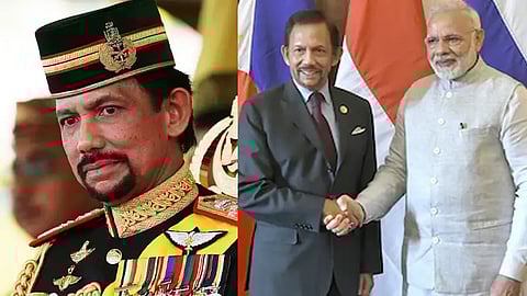 Sultan Hassanal Bolkiah hosts PM Narendra Modi