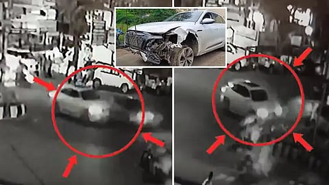 Sanket Bawankule Audi CCTV, Sanket Bawankule Hit and Run, Sanket Bawankule Audi Hit and Run, Sanket Bawankule Nagour Hit and Run, Sanket Bawankule Nagour Hit Run Video, Sanket Bawankule Audi Accident Video