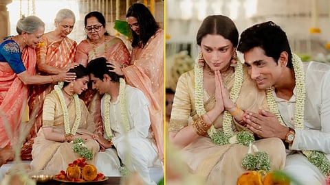 Aditi Rao Hydari, Aditi Rao Hydari Marriage, Aditi Rao Hydari South India Wedding, Siddharth Marriage, Siddharth South Indian Wedding