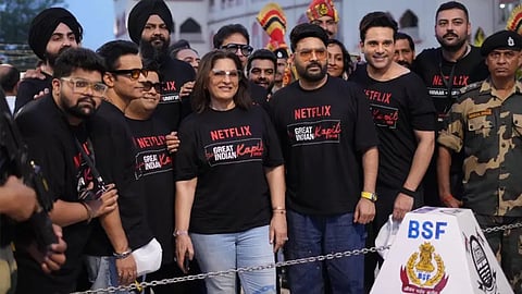 Kapil Sharma visits Attari-Wagah border along with the cast of his OTT show