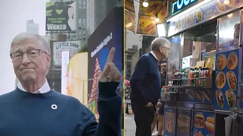 Bill Gates Hot Dog, Bill Gates Times Square Hot Dog, Bill Gates New York City Hot Dog, Who is Hot Dog Seller Bill Gates, Bill Gates Dolly Chaiwala
