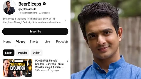 Ranveer Allahbdia, Ranveer Allahbdia YouTube channel, Ranveer Allahbdia BeerBiceps, Ranveer Allahbdia BeerBiceps Restored, BeerBiceps Restored, BeerBiceps Hacked Reason