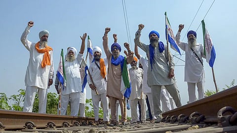 Punjab farmers block roads, squat on rail tracks to protest 'tardy' paddy purchase