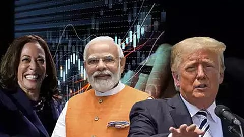 Indian stock market opens flat, all eyes on US election