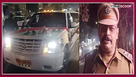 Police fines wedding limousine in Jalandhar for black tinted windows