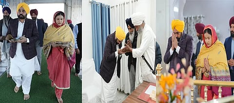 CM Bhagwant Mann pays obeisance at Gurdwara Sri Bhabhor Sahib