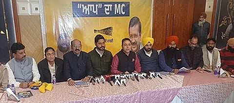 AAP Guarantees, AAP PunjabMCElection, AAPGuarantees Jalandhar, AmanArora Guarantees, Jalandhar AAP5Guarantees