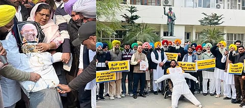 AAP Holds Protest Across Punjab Against Amit Shah's Controversial Remarks on Dr. Ambedkar