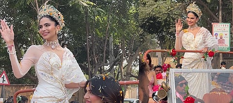 Miss Grand International winner Rachel Gupta reaches Jalandhar; receives warm hometown welcome