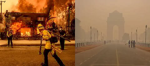 Los Angeles AQI, Los Angeles Wildfire, Los Angeles AQI Wildfire, LA Fires, Los Angeles Wildfire Delhi AQI, Why Los Angeles AQI better than Delhi