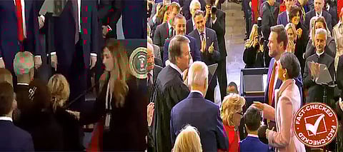S Jaishankar, S Jaishankar Trump Oath Taking Ceremony, Jaishankar Donald Trump, Jaishankar Backseat Fact Check, Jaishankar US Security Front Row, Jaishankar Security Backseat controversy