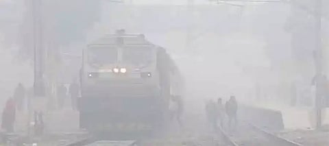 Dense fog blankets Delhi-NCR, disrupts flights & trains amid poor air quality