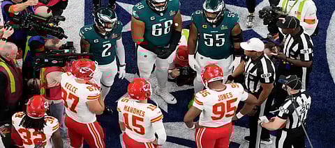 Super Bowl 2025 kicksoff; Eagles draw first blood in 28 yard strike touchdown, but.
