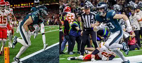  Cooper Dejean,  Cooper Dejean Birthday,  Cooper Dejean Birthday Touchdown,  Cooper Dejean Super Bowl 2025