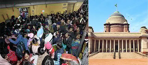 New Delhi stampede incident at strategic location nearing Rashtrapati Bhawan, yet no official statement