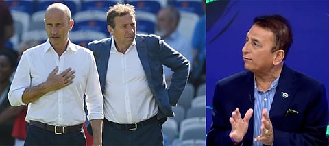 Sunil Gavaskar, Sunil Gavaskar Team India Dubai Advantage, Sunil Gavaskar Reaction India Dubai Advantage, Sunil Gavaskar Reaction Nasser Hussain, Sunil Gavaskar Reaction Michael Atherton, England Champions Trophy Sunil Gavaskar Reaction