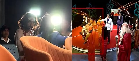 IIT Baba, IIT Baba News TV Channel Fight, IIT Baba News Nation Fight, IIT Baba Fight Video, IIT Baba Throws Tea, IIT Baba Abhey Singh News Channel Fight