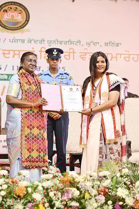Make five good things in life,’ President Murmu advises Punjab varsity students