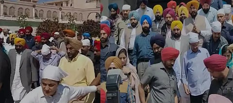 CM Mann & AAP Supremo Arvind Kejriwal visit Shri Harmandir Sahib to mark 3 years of Punjab Govt