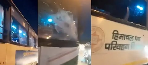 Bhindrawale Poster row intensifies; Himachal Pradesh Govt buses attacked with sticks & stones in Kharar