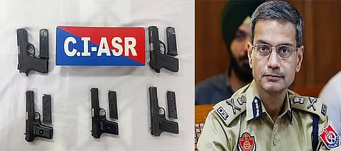 Punjab Police busts Pak-backed illegal arms smuggling racket; two held with five sophisticated pistols
