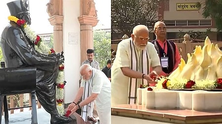 PM Modi in Nagpur, pays tribute to RSS founder Hedgewar