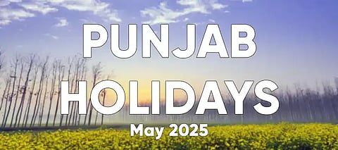 Punjab May 2025 Holidays