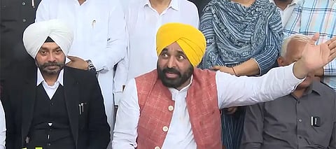 Punjab CM accuses BBMB chief of illegally releasing water to Haryana; AAP workers stage protest 