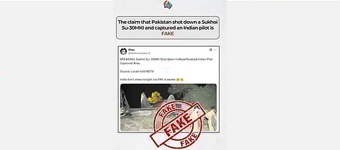 Fact check: Pak propaganda alert: Sukhoi shot down, pilot captured; PIB says 2014 image of crash