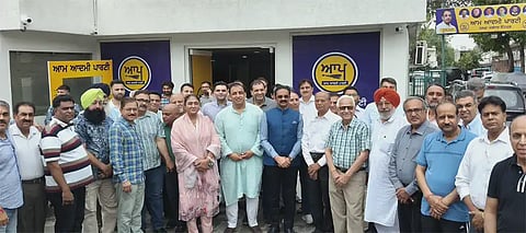 Nitin Kohli’s AAP office inaugurated in Jalandhar Football Chowk; MP Ashok Mittal says, 'he always delivers big'