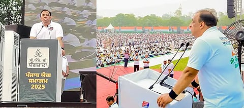 Nitin Kohli appeals to 'make yoga a daily habit' as record 21000 people attend 'CM di Yogshala' in Jalandhar's PAP Ground