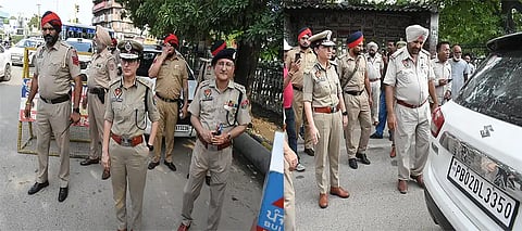 Jalandhar CP Dhanpreet Kaur in action