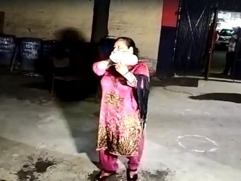 Self-immolation attempt by an elderly woman in Ludhiana police station, was upset from son and daughter-in-law