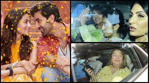 Ranbir-Alia wedding: Mehendi on the hands of the bride, see pics of the guests who arrived for the gala ceremony