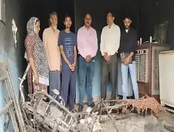 Amritsar: Fire broke out in electric scooter while charging, neighbors pour water; managed to save lives