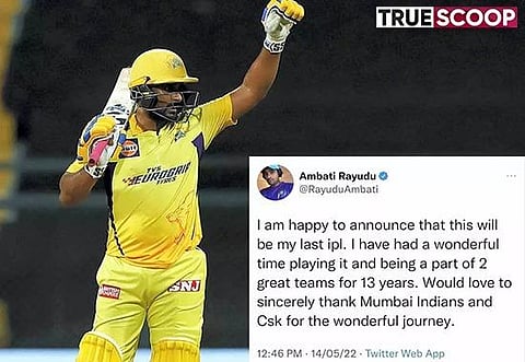 Rayudu Retirement Post: Who hacked CSK's batter Twitter? Amid fake retiring drama, He's not retiring: CEO